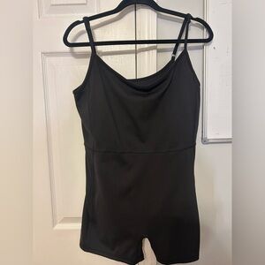Black Athletic Romper